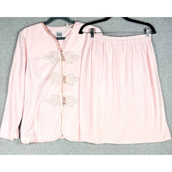 Vintage R&M Richards Dress Suit Womens 14P Blush Mother of the Bride Evening - Picture 3 of 16
